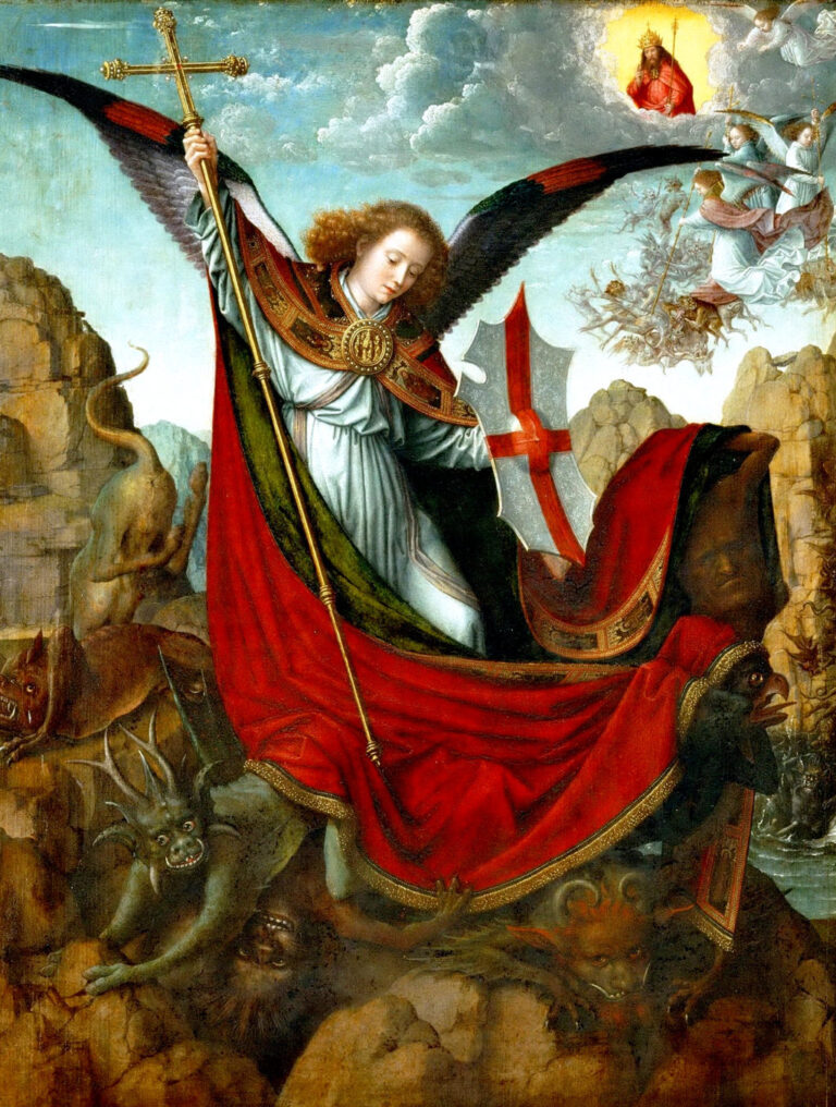 San Miguel Arcángel 29 de septiembre Defensor de la Iglesia contra las sociedades secretas y las herejías modernas